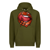 Army Green sports lips basketball Premium Hoodie - texasbilliewilder