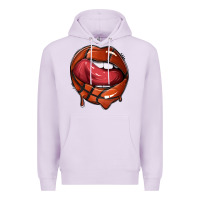 Lilac sports lips basketball Premium Hoodie - texasbilliewilder
