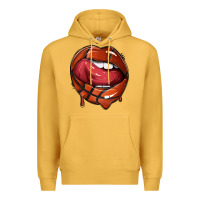 Mustard sports lips basketball Premium Hoodie - texasbilliewilder