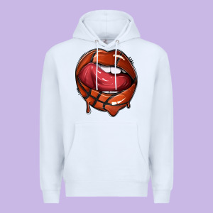Sports Lips Basketball Premium Hoodie Designed By Texasbilliewilder