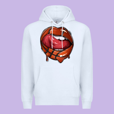 Sports Lips Basketball Premium Hoodie Designed By Texasbilliewilder
