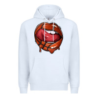 White sports lips basketball Premium Hoodie - texasbilliewilder