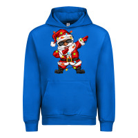 Cobalt afro dabbing santa Urban Hoodie - Zillion Design Studio