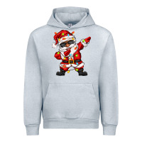 Heather Grey afro dabbing santa Urban Hoodie - Zillion Design Studio