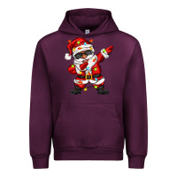 Mauve Wine afro dabbing santa Urban Hoodie - Zillion Design Studio