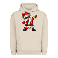 Pigment French Oak afro dabbing santa Urban Hoodie - Zillion Design Studio