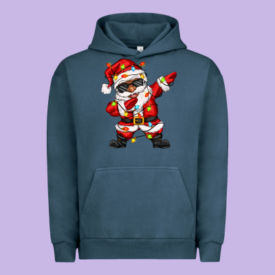 Afro Dabbing Santa Urban Hoodie Designed By Zillion Design Studio