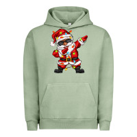 Pigment Oil Green afro dabbing santa Urban Hoodie - Zillion Design Studio