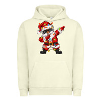 Pigment Pistachio afro dabbing santa Urban Hoodie - Zillion Design Studio