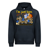 Navy im just here for the snacks basketball sister Urban Hoodie - Zillion Design Studio