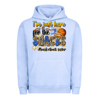 Pigment Grape Ice im just here for the snacks basketball sister Urban Hoodie - Zillion Design Studio