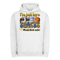 Pigment Lunar Rock im just here for the snacks basketball sister Urban Hoodie - Zillion Design Studio