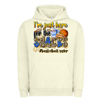 Pigment Pistachio im just here for the snacks basketball sister Urban Hoodie - Zillion Design Studio