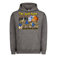 Pigment Tornado im just here for the snacks basketball sister Urban Hoodie - Zillion Design Studio