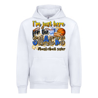 White im just here for the snacks basketball sister Urban Hoodie - Zillion Design Studio