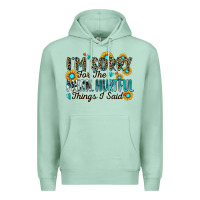 Seafoam i'm sorry for the mean hurtful things i said Premium Hoodie - Zillion Design Studio
