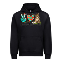 Foreset Green peace love collie Urban Hoodie - texasbilliewilder