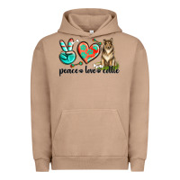 Pigment Burro peace love collie Urban Hoodie - texasbilliewilder
