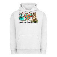Pigment Lunar Rock peace love collie Urban Hoodie - texasbilliewilder