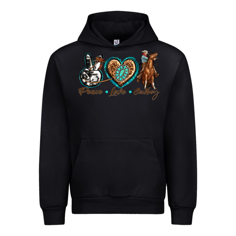 Peace Love Cowboy Urban Hoodie by texasbilliewilder | Teevron