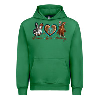 Emerald peace love cowboy Urban Hoodie - texasbilliewilder