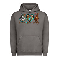 Pigment Tornado peace love cowboy Urban Hoodie - texasbilliewilder
