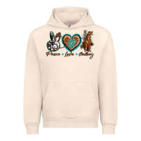 Sandshell peace love cowboy Urban Hoodie - texasbilliewilder