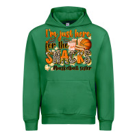 Emerald im just here for the snacks basketball sister Urban Hoodie - Zillion Design Studio