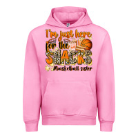 Fuchsia Pink im just here for the snacks basketball sister Urban Hoodie - Zillion Design Studio