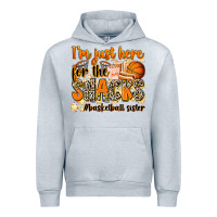 Heather Grey im just here for the snacks basketball sister Urban Hoodie - Zillion Design Studio