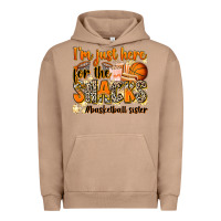 Pigment Burro im just here for the snacks basketball sister Urban Hoodie - Zillion Design Studio