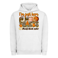 Im Just Here For The Snacks Basketball Sister Urban Hoodie | Teevron