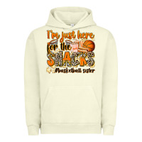 Pigment Pistachio im just here for the snacks basketball sister Urban Hoodie - Zillion Design Studio