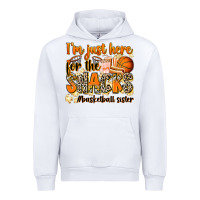 White im just here for the snacks basketball sister Urban Hoodie - Zillion Design Studio