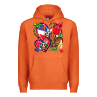 Carrot dominican republic  hearts Premium Hoodie - texasbilliewilder