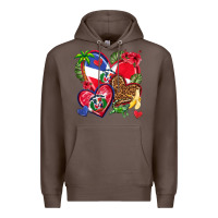 Coffee dominican republic  hearts Premium Hoodie - texasbilliewilder