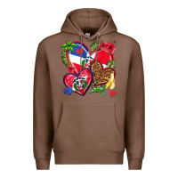Chestnut dominican republic  hearts Premium Hoodie - texasbilliewilder
