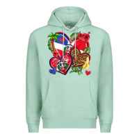 Seafoam dominican republic  hearts Premium Hoodie - texasbilliewilder