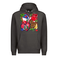 Smoke dominican republic  hearts Premium Hoodie - texasbilliewilder