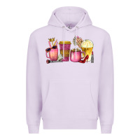 Lilac boss lady coffee cups with money Premium Hoodie - texasbilliewilder