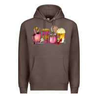 Coffee boss lady coffee cups with money Premium Hoodie - texasbilliewilder