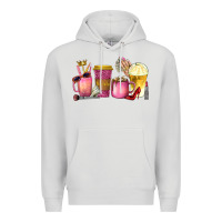 Dove Grey boss lady coffee cups with money Premium Hoodie - texasbilliewilder