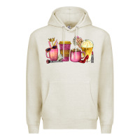 Oatmeal Heather boss lady coffee cups with money Premium Hoodie - texasbilliewilder