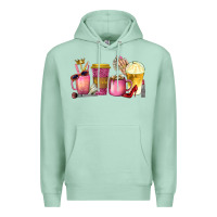 Seafoam boss lady coffee cups with money Premium Hoodie - texasbilliewilder