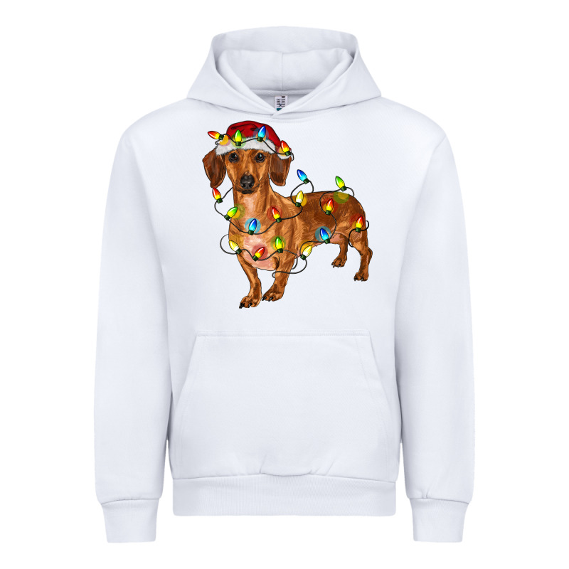 Dachshund Christmas Lights Urban Hoodie by RanaPortraitStore | Teevron