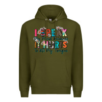 Army Green i speak my mind because it hurts to bite my tongue Premium Hoodie - Zillion Design Studio
