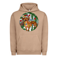 Pigment Burro Dachshund Christmas Tree Urban Hoodie - RanaPortraitStore
