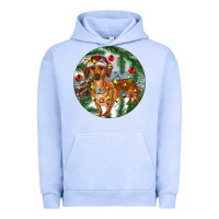Pigment Grape Ice Dachshund Christmas Tree Urban Hoodie - RanaPortraitStore