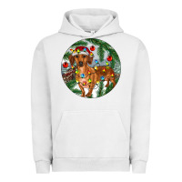 Pigment Lunar Rock Dachshund Christmas Tree Urban Hoodie - RanaPortraitStore