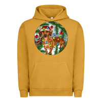 Pigment Peanut Butter Dachshund Christmas Tree Urban Hoodie - RanaPortraitStore
